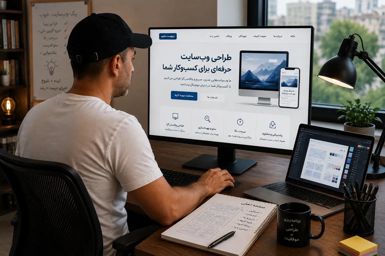 محیط کاری طراحی و توسعه پروژه